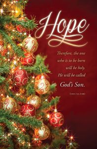 Advent – Hope – Luke 1:35 (CEB) - Pkg 100 – Standard Bulletin