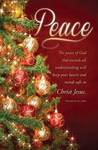 Advent – Peace – Phil 4:7 (CEB) - Pkg 100 – Standard Bulletin