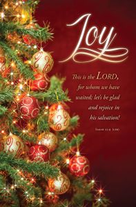 Advent – Joy – Isa 25:9 (CEB) - Pkg 100 – Standard Bulletin