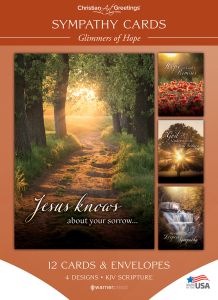 Sympathy - Glimmers of Hope - KJV - Box of 12 - Assorted Boxed Greeting Cards