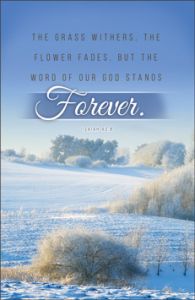 General - Word of God Stands Forever - Standard Size Bulletin