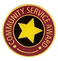 *Community Service Lapel Pin