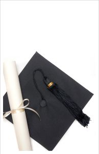 Graduation - Cap, Tassel, and Diploma - Multiple Colors - Customizable Program Cover
