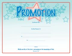 Promotion Certificate /