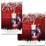 Advent - Christ - Glory to God in the highest - Luke 2:14 - Pkg 100 - Bulletin - Multiple Sizes