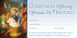(pkg 100) Offering Env | Christmas | Bilingual | For unto you is born this day