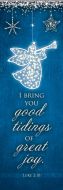 Christmas - Good Tidings - Luke 2:10 (KJV) - Pkg 25 - Bookmark